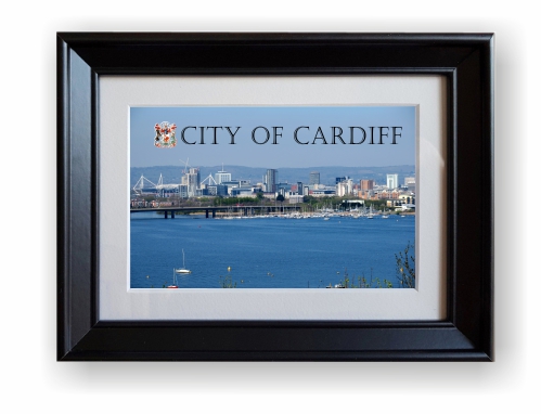 City of Cardiff skyline picture frame